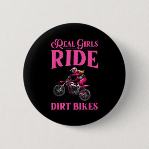 Chapa Redonda De 5 Cm Arte genial de bicicleta de tierra para mujeres ch
