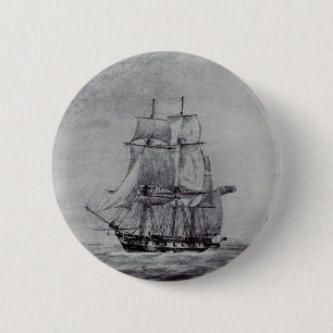 Chapa Redonda De 5 Cm Arte gráfico de barcos finos Oceanic Trek