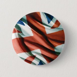Chapa Redonda De 5 Cm Arte pop de bandera británica