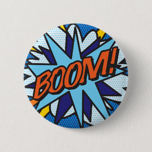 Chapa Redonda De 5 Cm Arte Pop de Cómic BOOM!