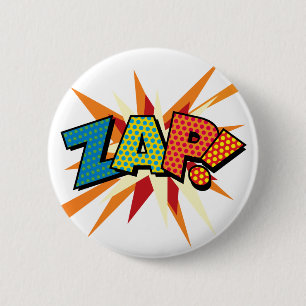 Chapa Redonda De 5 Cm ¡Arte Pop de Cómic ZAP!