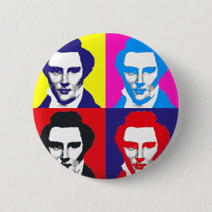 Chapa Redonda De 5 Cm Arte pop de Joseph Smith