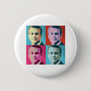 Chapa Redonda De 5 Cm Arte pop Macron