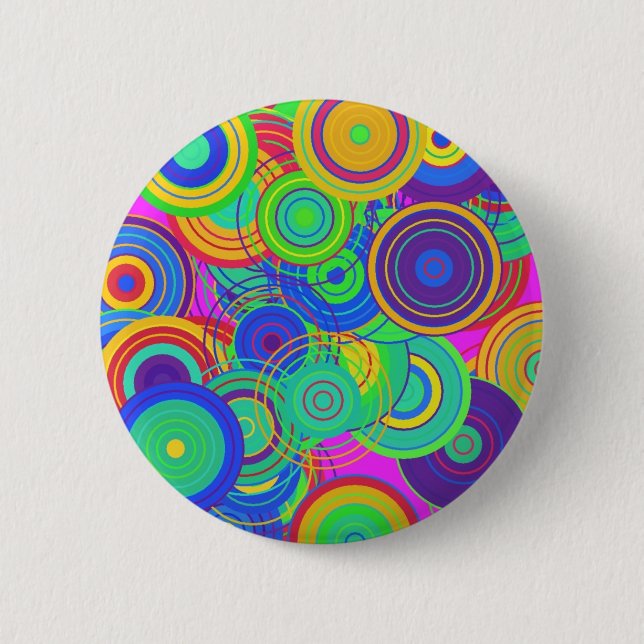 Chapa Redonda De 5 Cm Arte pop retro (Anverso)
