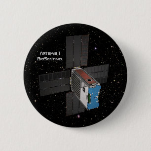 Chapa Redonda De 5 Cm Artemis BioSentinel CubeSat