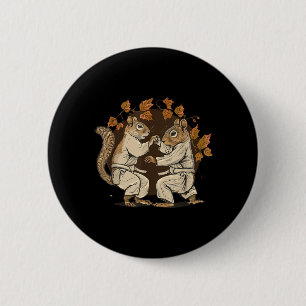 Chapa Redonda De 5 Cm Artes Marciales MMA Judo Ardilla Naturaleza Kickbo
