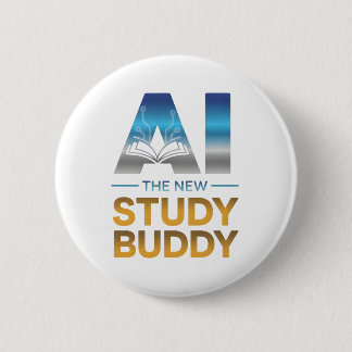 Chapa Redonda De 5 Cm Artificial Intelligence Study Buddy Design
