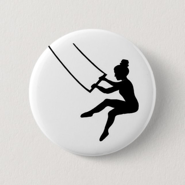 Chapa Redonda De 5 Cm artista de trapecio (Anverso)