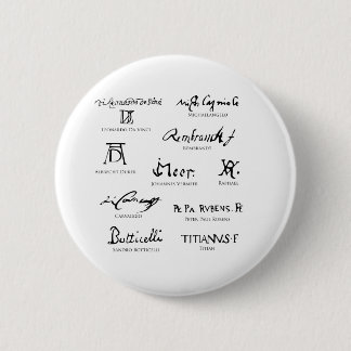 Chapa Redonda De 5 Cm artists-signatures-No5-classical-artists