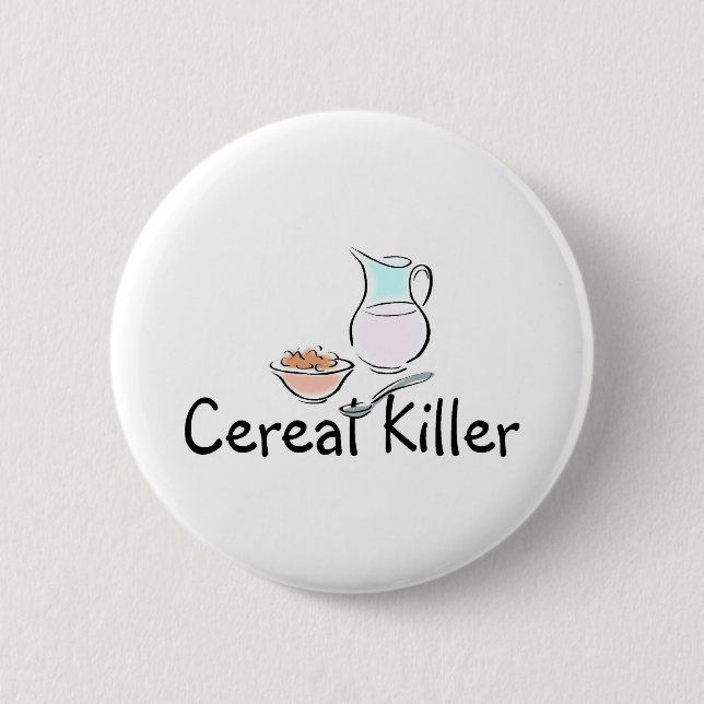 Chapa Redonda De 5 Cm Asesino del cereal (Anverso)