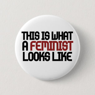 Chapa Redonda De 5 Cm Así se ve la feminista