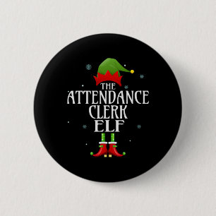 Chapa Redonda De 5 Cm Asistencia Empleado Elf Xmas Grupo Familiar Coinci
