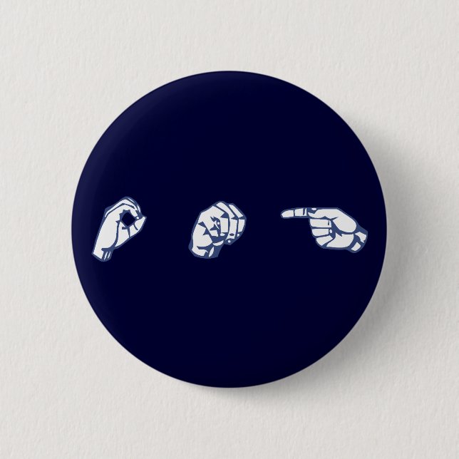 CHAPA REDONDA DE 5 CM ASL OMG (Anverso)