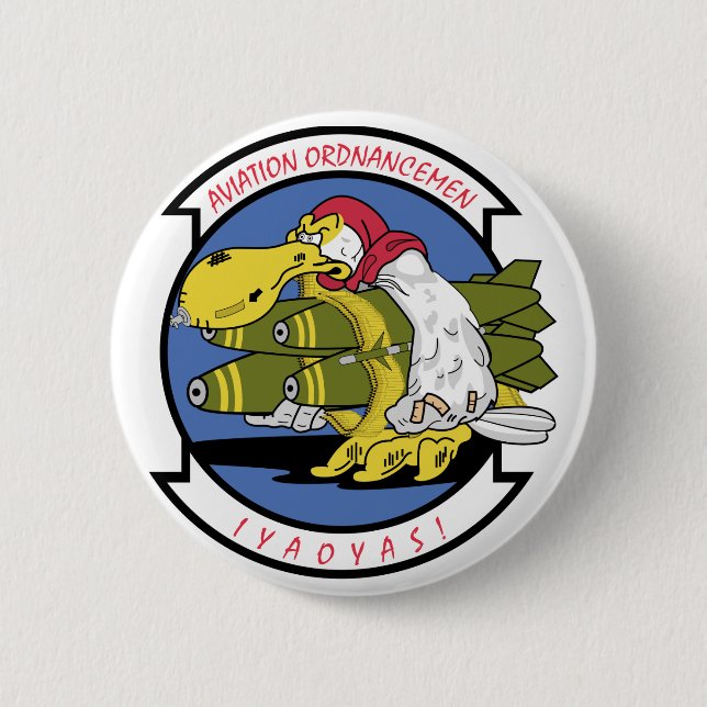 Chapa Redonda De 5 Cm Asociación de Organismos de Aviación (Anverso)