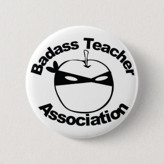 Chapa Redonda De 5 Cm Asociación del profesor de Badass - Ninja Apple