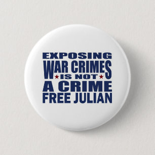 Chapa Redonda De 5 Cm Assange - WikiLeaks julianos libres