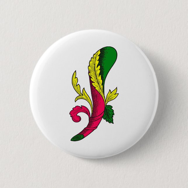 Chapa Redonda De 5 Cm Asso di Bastoni (Anverso)