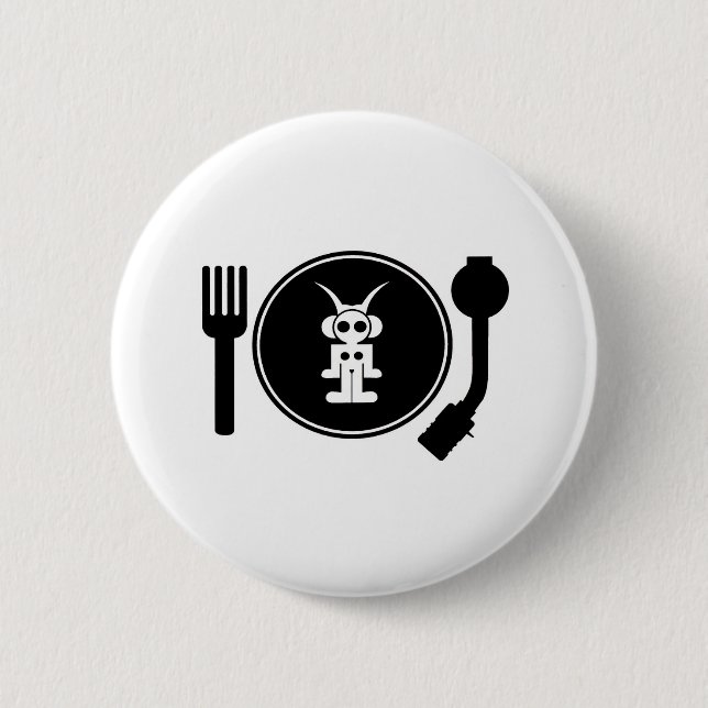 Chapa Redonda De 5 Cm astro DJ (Anverso)