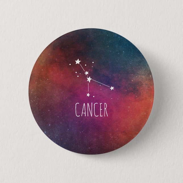 Chapa Redonda De 5 Cm Astrología del cáncer (Anverso)