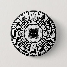 Astrología vintage Rueda Zodiac