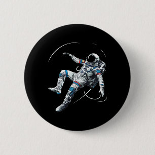 Chapa Redonda De 5 Cm Astronaut Muay Thai Boxeo Karate Kickboxing Marti