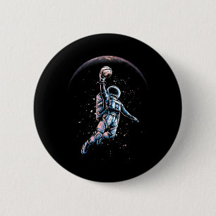 Chapa Redonda De 5 Cm Astronaut Slam Dunk Espacio Camiseta Sketll Amante
