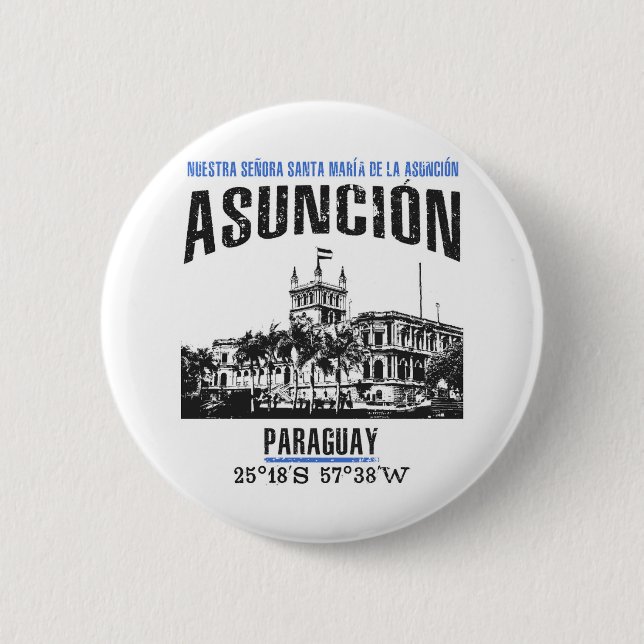 Chapa Redonda De 5 Cm Asunción (Anverso)