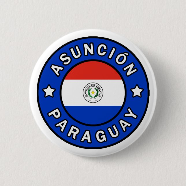 Chapa Redonda De 5 Cm Asunción Paraguay (Anverso)