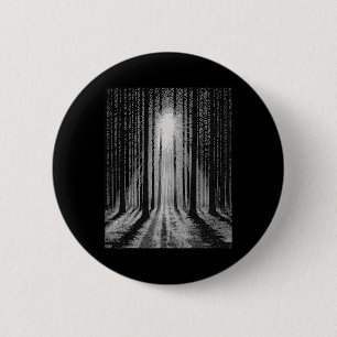 Chapa Redonda De 5 Cm Asustado Bosque Oscuro Grunge Árboles Halloween Ar