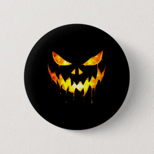 Chapa Redonda De 5 Cm Asustados chicos de Halloween enfrentan calabaza J