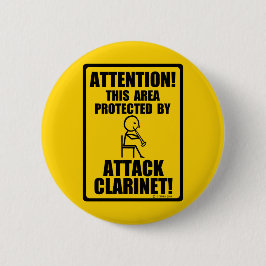 Chapa Redonda De 5 Cm Atacar a Clarinet