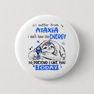 Chapa Redonda De 5 Cm Ataxia Awareness Month Ribbon Gifts