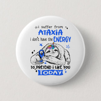 Chapa Redonda De 5 Cm Ataxia Awareness Month Ribbon Gifts