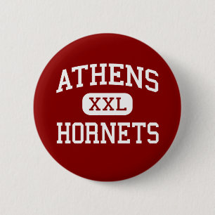 Chapa Redonda De 5 Cm Atenas - avispones - escuela secundaria - Atenas