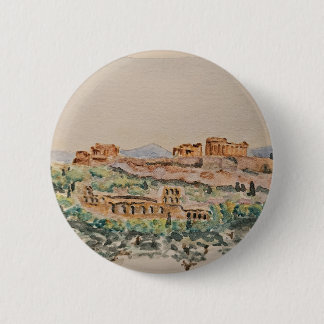 Chapa Redonda De 5 Cm Athenian Acropolis Button