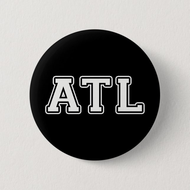 Chapa Redonda De 5 Cm Atlanta Georgia (Anverso)