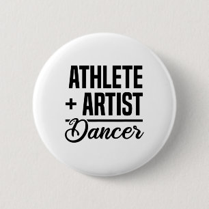 Chapa Redonda De 5 Cm Atleta + artista = bailarina bailarina Ballet Bail