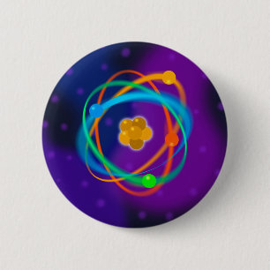 Chapa Redonda De 5 Cm Atomic Structure Spots Science
