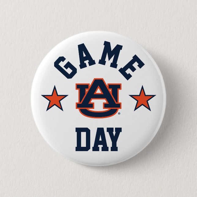 Chapa Redonda De 5 Cm Auburn University Game Day (Anverso)
