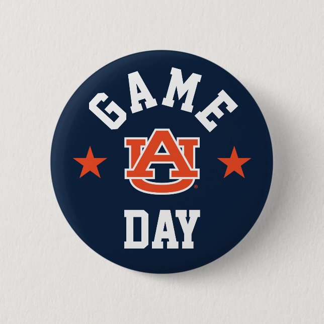 Chapa Redonda De 5 Cm Auburn University Game Day (Anverso)