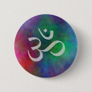 Chapa Redonda De 5 Cm Aum - Om