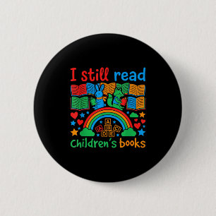 Chapa Redonda De 5 Cm Aún leo libros infantiles amante de los libros div