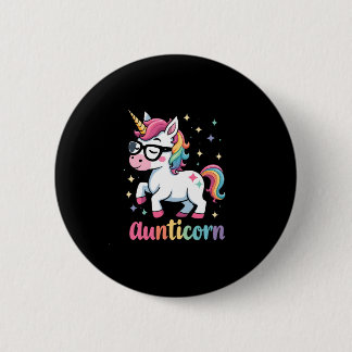 Chapa Redonda De 5 Cm Aunticorn Aunty Dabbing Unicorn Auntie Aunt Christ
