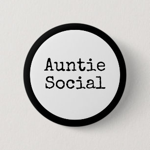 Chapa Redonda De 5 Cm Auntie Social