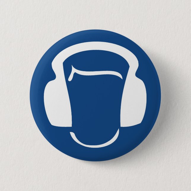 Chapa Redonda De 5 Cm Auriculares (Anverso)