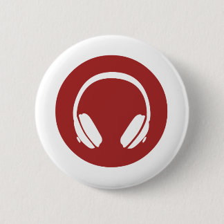 Chapa Redonda De 5 Cm Auriculares de la música