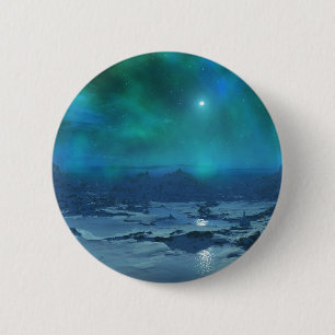 Chapa Redonda De 5 Cm Aurora Borealis