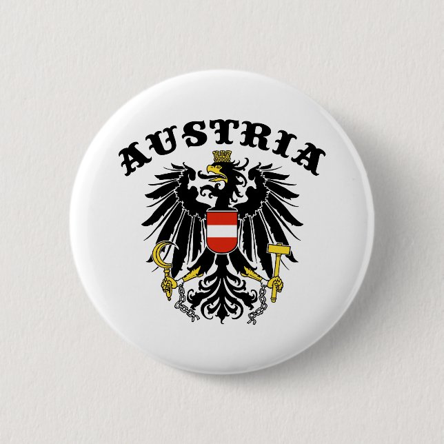 Chapa Redonda De 5 Cm Austria (Anverso)