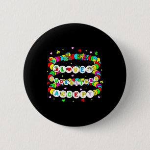 Chapa Redonda De 5 Cm Autismo Amistad Amor Pulsera Acepta Entendimiento