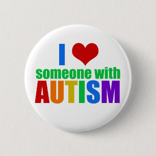 Chapa Redonda De 5 Cm Autismo Amor